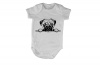 Peeking Pug - SS - Baby Grow Photo