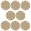 Studeo39 - Laser Cut MDF Coaster Set - Round Design 3 Photo