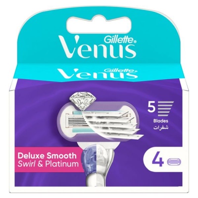 Venus Gillette Deluxe Smooth Swirl 4ct Razor Blades