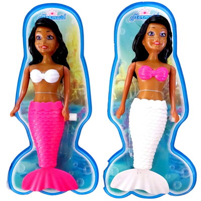 Mermaid Dolls Swimming with Pink Tail and one with White Tail