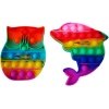 Umlozi Fidget Pad - Sensory Bubble Pop Toy - Dolphin & Owl 15 Cm x 15 Cm Photo
