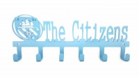 Medal Hanger Specialists DC Designers DCDesigners The Citizens Man City FC Key Hook Light Blue