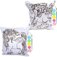 Fabric Painting Unicorn Fun Cushion 2 Pack Kids Painting Kit