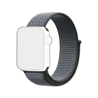 Photo of PiFit Nylon Apple Watch Band for 38 / 40mm - Grey / Blue Weave