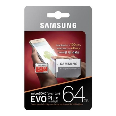 Photo of Samsung EVO Plus 64GB MicroSDXC with SD Adapter