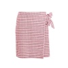 Quiz Ladies Pink Check Wrap Mini Skirt - Pink Photo