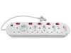 Switched Multi-Plug 5x16A 5x5A 0.5m Cord: MP-10WSWI Photo