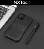 NXTech iPhone 12 Mini Slim Black Leather Wallet Case - 2 Card Slots Photo