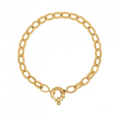 Photo of Art Jewellers - 9ct/925 Gold Fusion Fancy Link Lady's Bracelet