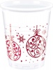 Christmas Goodies xmas Red Balls Plastic Cups 200ml Photo