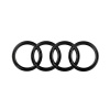 Audi 4 Rings Rear Badge Cover-Matt Black Photo