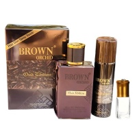 Fragrance World Brown Orchid Oud Edition by With Deodorant 80ml Perfume Oil