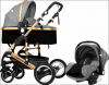 Baby Stroller 3" 1 Travel System -Grey Photo