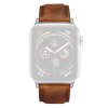 Colton James Luxury Italian Leather Strap For Silver 44mm Apple Watch Photo