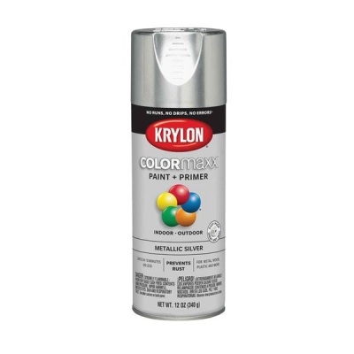 Photo of Krylon Colormaxx Paint Primer Metallic Silver 340ml