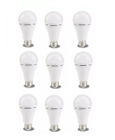CZX Rechargeable LED Light Bulb 20W Screw On 9 Pack