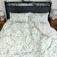 Humble Saffa 100 Cotton Percale Duvet Cover Green Peace