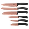Berlinger Haus 6-Piece Copper Titanium Coating Knife Set - Rose Gold Photo