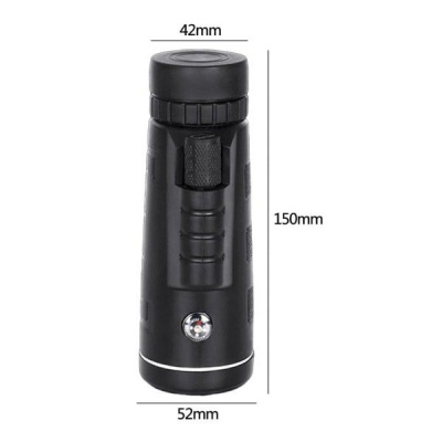 Photo of optic life Optic Telescope Monocular Outdoor Hunting Camping Scopes With Compass-Black