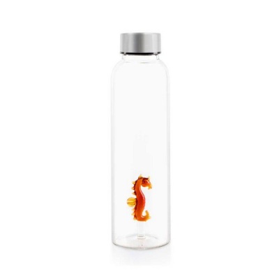 Photo of Balvi Glass Water Bottle - 500ml - Sea Horse