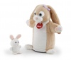 Trudi Puppet Mama and Baby Bunny Rabbit - 23cm Photo