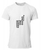 PepperSt Mens White T-Shirt - Keep on Going Photo
