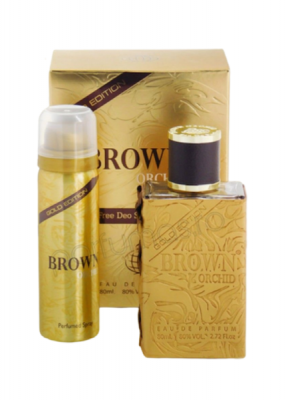 Photo of Brown Orchid Gold Edition 80ml Eau De Perfume and Deodorant Spray
