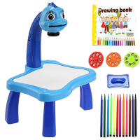 Childrens Learning Desk With Projector And Painting Kit