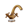 Trendy Taps TBTF001 - Floral and Brass Basin Mixer Photo