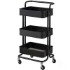 Multifunctional Plastic Trolley Kitchen Storage Rack Photo