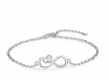 Purple Gypsy Gypsy heart Infinity sign Opal Bracelet in Sterling Silver Photo