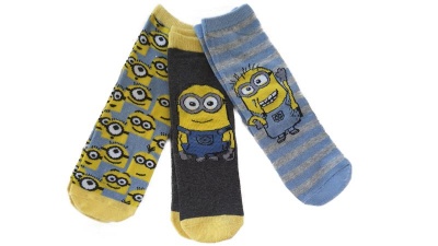 Photo of The Character Group 3 Pairs Minion Socks 9-12