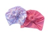 Kimble Baby Turban - Deep Pink & White Heart Photo