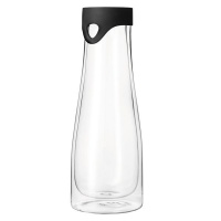 Leonardo Water Carafe with Lid Double Walled Handmade Glass Primo1 Litre