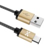 Ghostek Super Durable 3Ft Braided Charging Cable USB-C Gold Photo