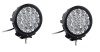 90W Round 18 LED Spotlight 7" Off-road Set Of 2 Photo