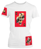 PepperSt Ladies White T-Shirt - King of Hearts Photo
