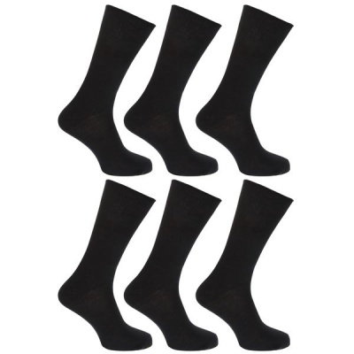 Photo of Cotton Pagery Mens Socks - Pack of 6 Pairs Cotton Socks for Men Black
