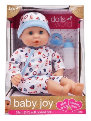 Photo of Dollsworld Baby Joy Boy Doll 38cm