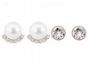 Civetta Spark Mary Stud - Pearl with Swarovski Crystal Rosegold Set Photo