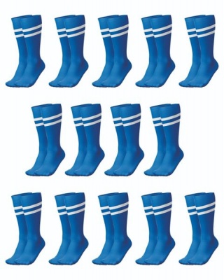 Photo of RONEX Soccer Socks - Set of 14 Pairs - Royal/White