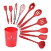 Kitchen Utensil Set Red Silicone Photo