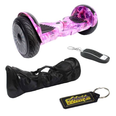 Self Balance 10 LED Bluetooth Hoverboard Galaxy with Remote Bag Keyring