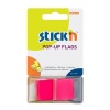 Stick n Stick 'n Pop Up Flag Neon Magenta 45x25mm - 50 sheets per pad Photo