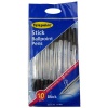 Telepoint Writing Stick Ball Point Pens - Black Pens Pack of 10 Photo