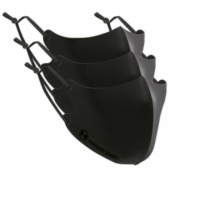 Photo of Sophie Moda-Ice Cooling Microfiber Washable 3D Mask Black Adjustable 3Piece