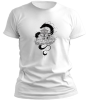 PepperSt Men's White T-Shirt - Peaceful Dragon Photo