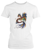 PepperSt Ladies White T-Shirt - Paradox Dragon Photo