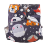 JanaS Happy Flute Bamboo Cotton Reusable Cloth Diaper - Baby Animals Photo