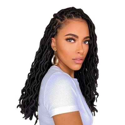 18 Wavy Gypsy Locs Ombre Crochet Hair African Roots Braiding Hair